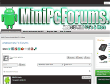 Tablet Screenshot of minipcforums.com